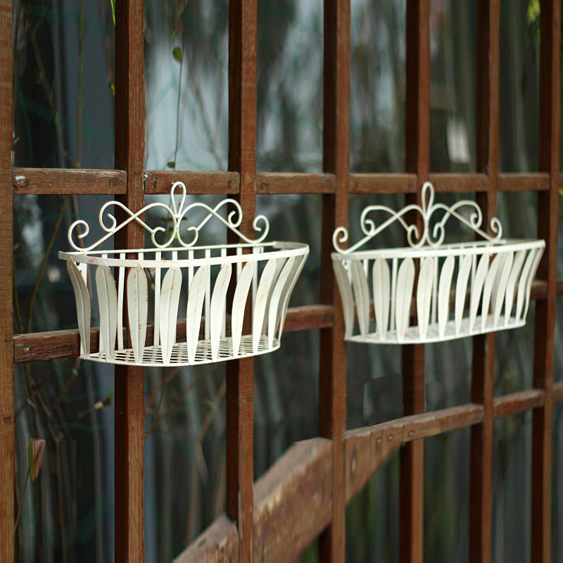 Set of 2 outdoor window Wrough - đánh giá và giá Hanging Planter Basket