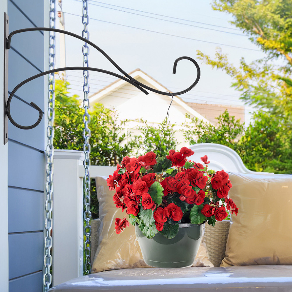 4Pcs Heavy Duty Iron Hanging P - đánh giá và giá Hanging Planter Basket