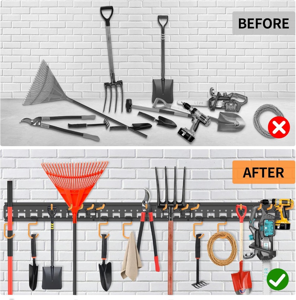 Wall Mount Garden Tool Organiz - đánh giá và giá Gardening Tools Organizer