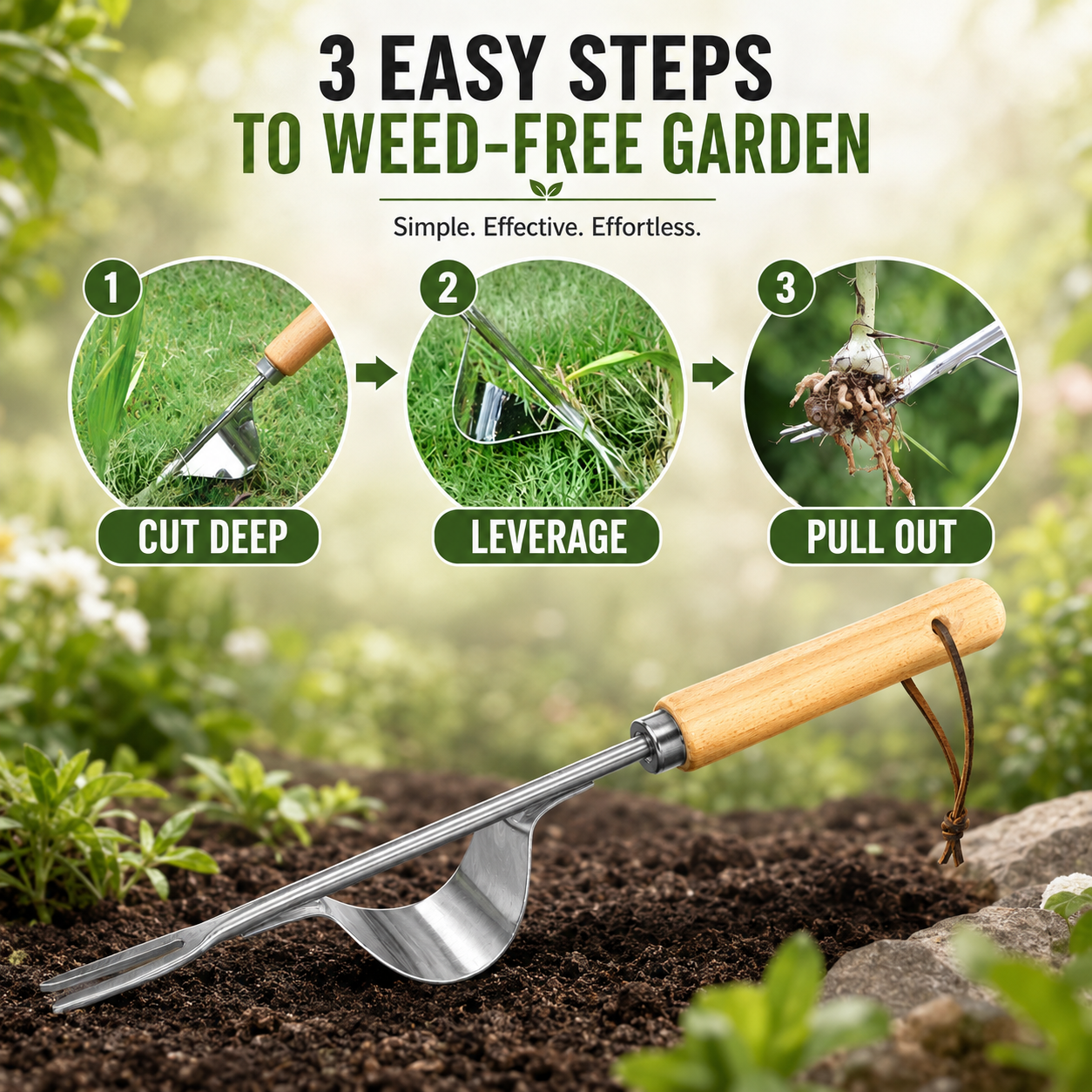 Manual Weed Remover, Stainless - đánh giá và giá Weed Puller