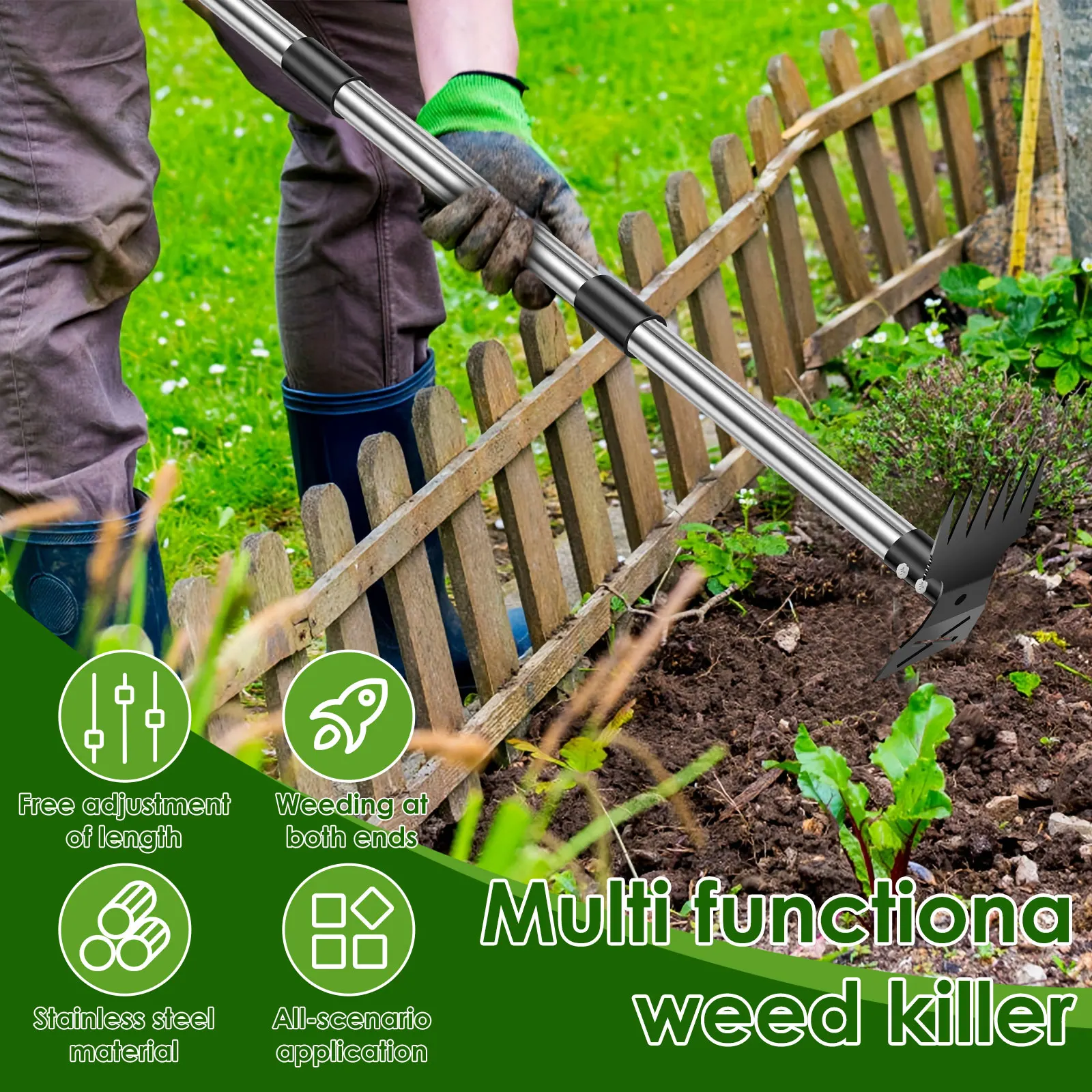 Garden Thatch Rake Stainless S - đánh giá và giá Weed Puller
