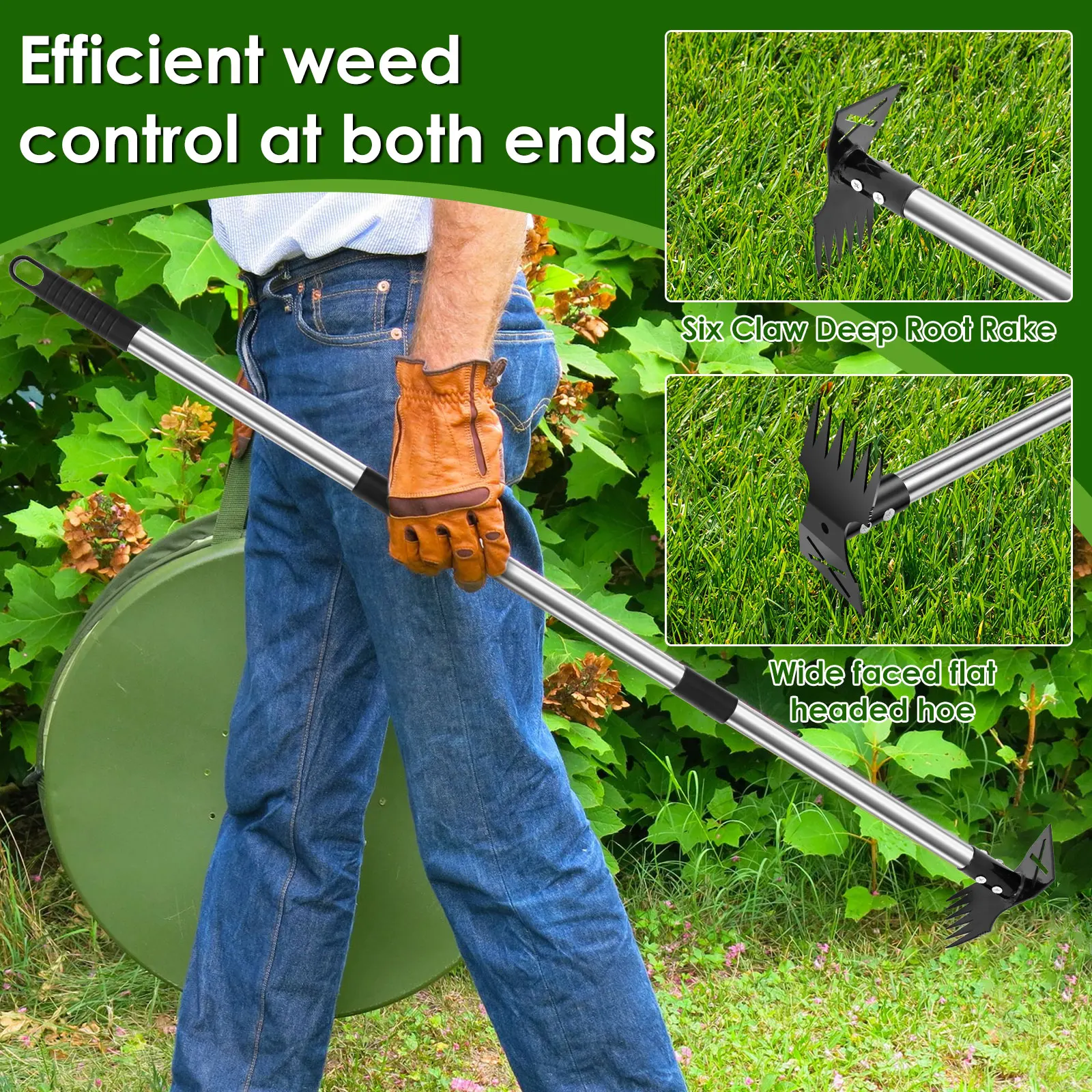 Garden Thatch Rake Stainless S - đánh giá và giá Weed Puller
