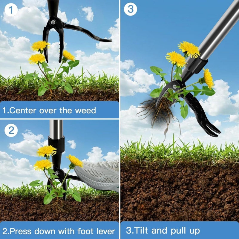 Weeding tool，Stand-up manual w - đánh giá và giá Weed Puller
