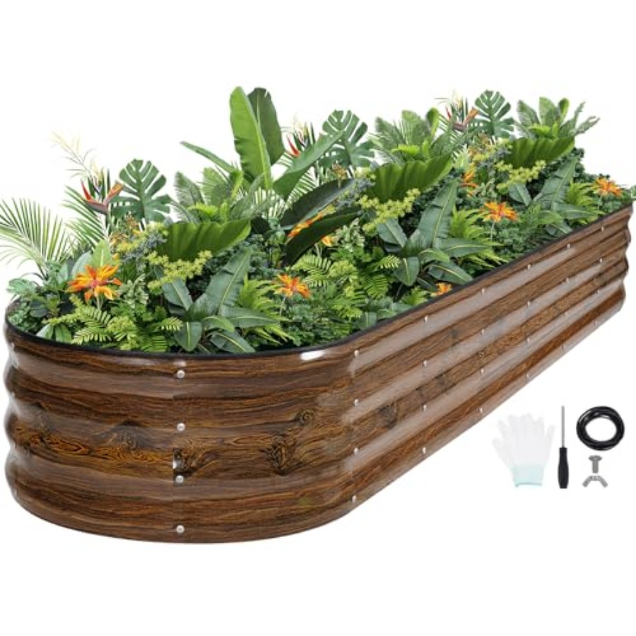 Raised Garden Beds - 8x2x1ft G - đánh giá và giá Gardening Tools B&Q