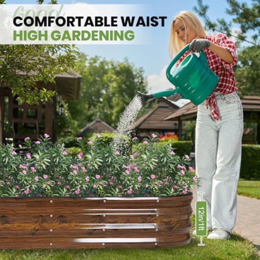 Raised Garden Beds - 8x2x1ft G - đánh giá và giá Gardening Tools B&Q