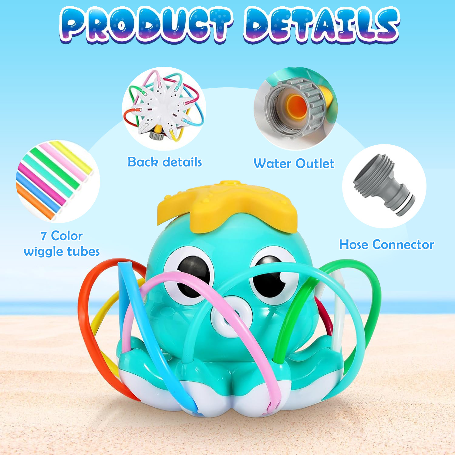 Octopus Sprinkler Water Spray  - đánh giá và giá Gardening Tools 2 Year Old