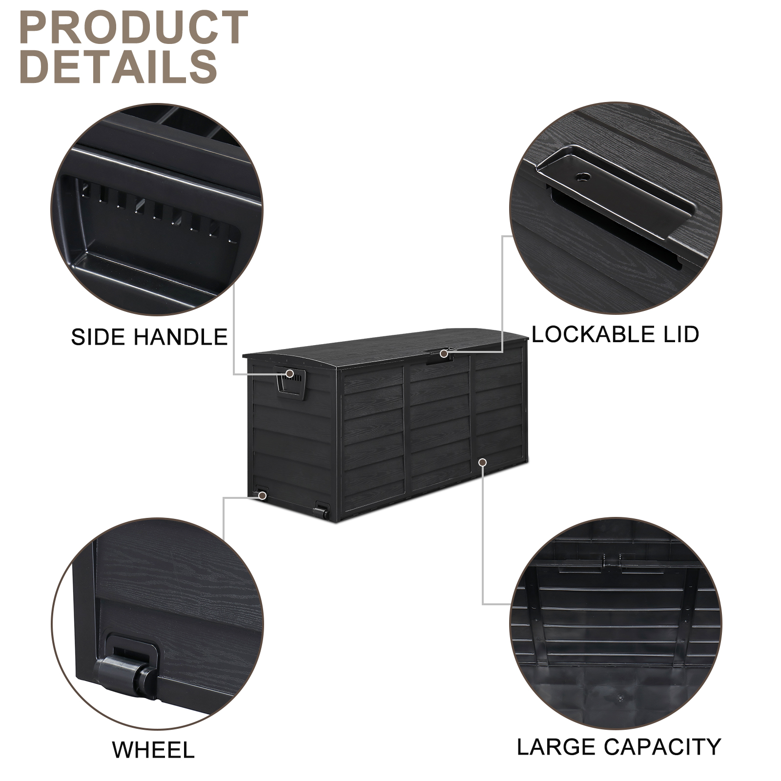 75gal 280L Outdoor Garden Plas - đánh giá và giá Gardening Tools Organizer