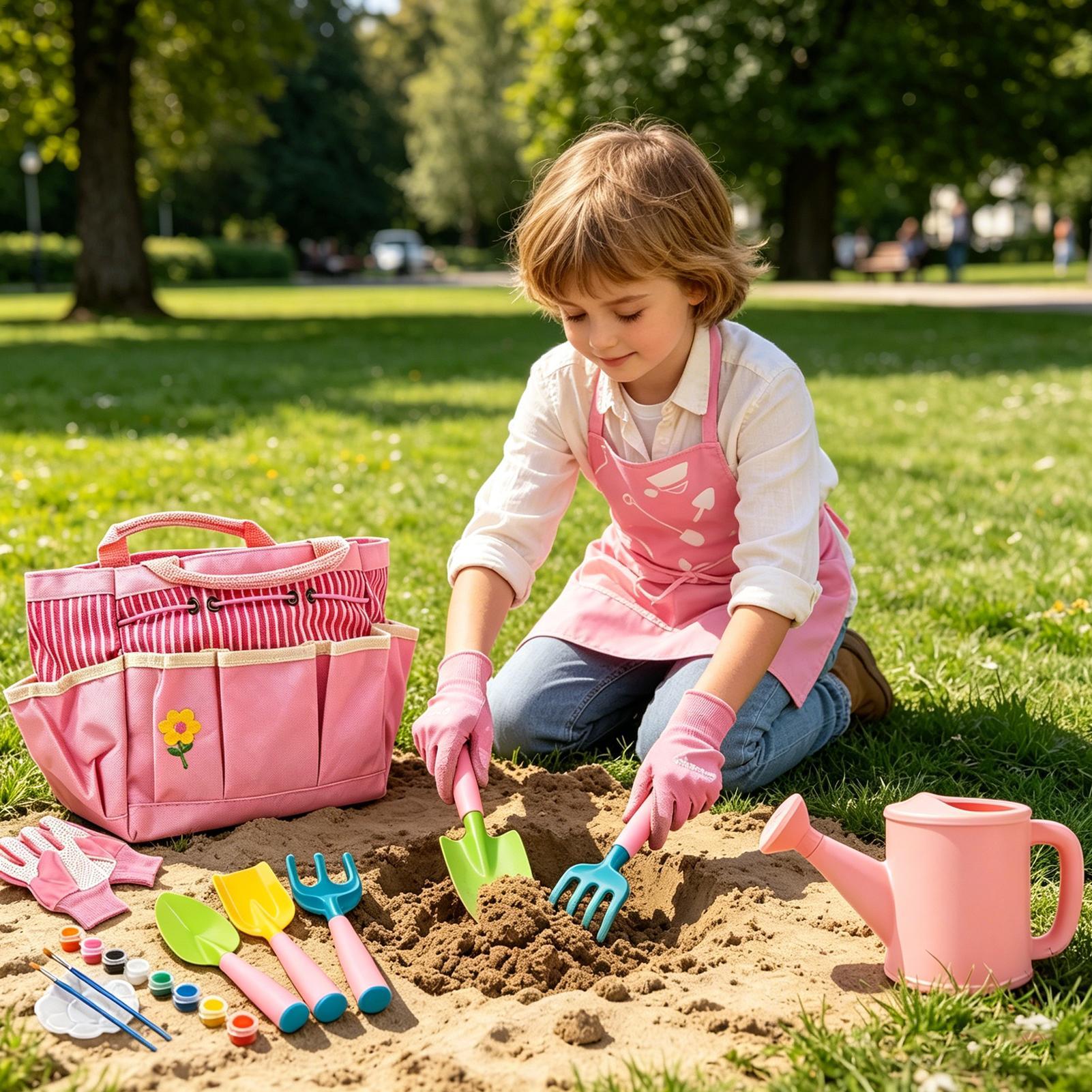 Kids Gardening Kit Watering Ca - đánh giá và giá Gardening Tools Kit For Kids