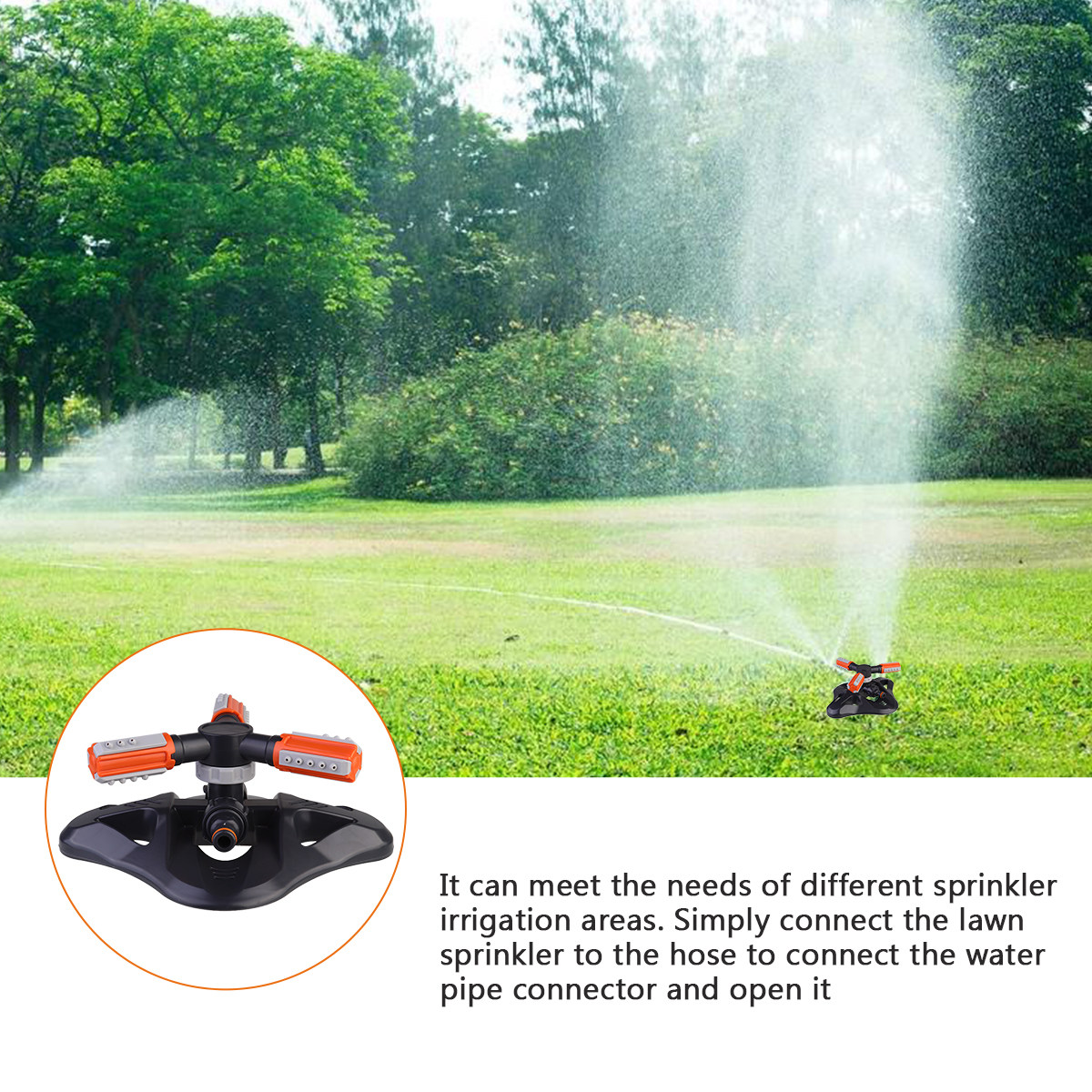 6pcs Automatic Rotating Water  - đánh giá và giá Gardening Tools Water