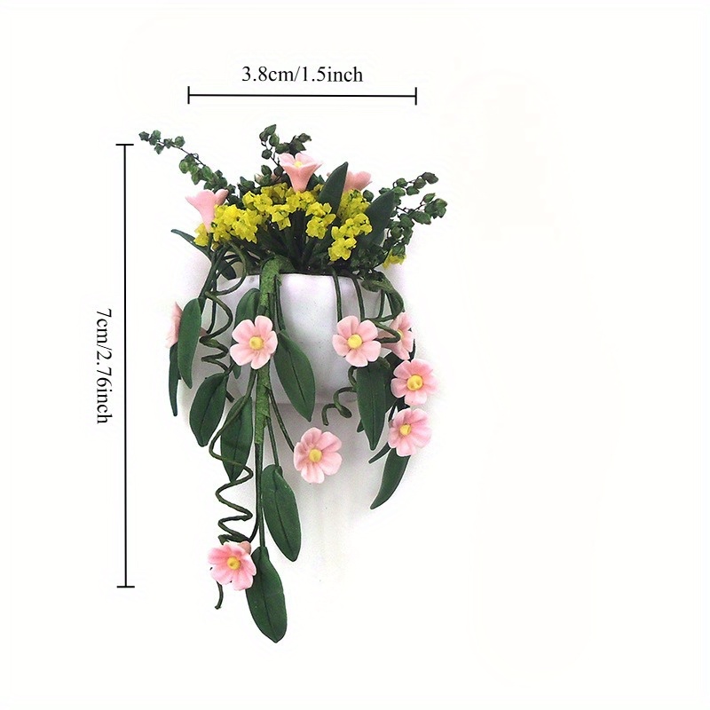Mini Clay Flower White Wall Ha - đánh giá và giá Hanging Planter Basket