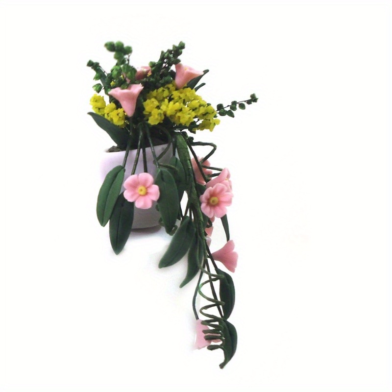 Mini Clay Flower White Wall Ha - đánh giá và giá Hanging Planter Basket