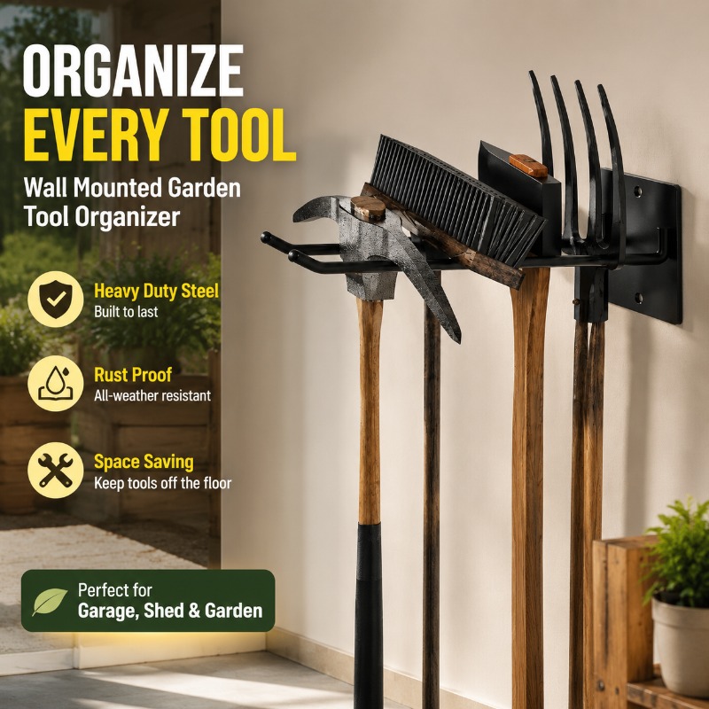 Thickened Wall Mount Garden To - đánh giá và giá Gardening Tools Organizer