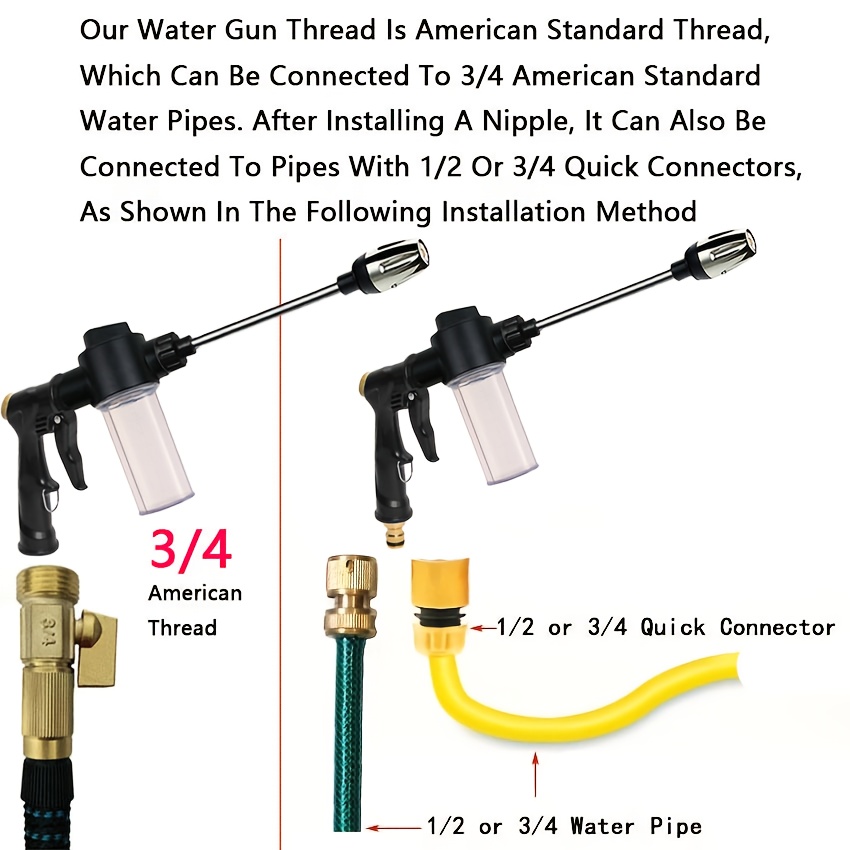 Garden Watering Gun Hose Nozzl - đánh giá và giá Gardening Tools Water