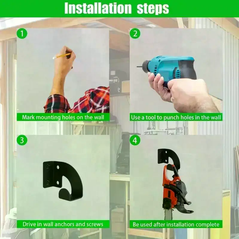 Chainsaw Wall Mount Heavy Duty - đánh giá và giá Gardening Tools Organizer